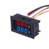 Digital Voltmeter AMP Meter 0-100V 0-10A Dual Red/Blue