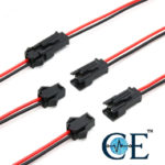 Male To Female Wire Connector 10cm Long 22AWG 2Pins