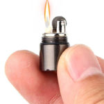Compact Kerosene Lighter Key Chain Capsule Gasoline Lighter