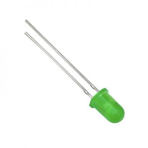 Green Led 5mm Defuse Bright Pure Green 25 pcs lot - Calcutta Electronics
