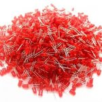 Red Led 5mm Defuse Bright Red 25 pcs lot