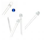 Blue Led 5mm Transparent 12 pcs lot