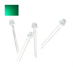 Green Led 5mm Transparent 12 pcs lot