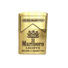 Zippo Style Lighter Golden Metal Body With 5 Pcs Flint Stone