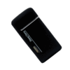 Black sleek Gas Lighter Metal Refillable Red jet flame