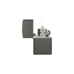 Zippo Style Lighter Brushed Black Metal Body With 5 Pcs Flint Stone