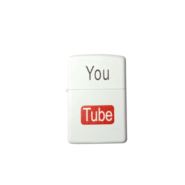 Zippo Style Lighter White Metal Body With 5 Pcs Flint Stone - Image 4