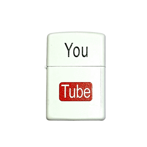 Zippo Style Lighter White Metal Body With 5 Pcs Flint Stone