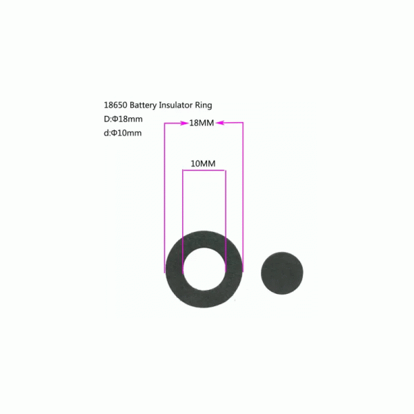 Positive Single Hole Insulation 18650 Lithium Batteries 50 Pcs - Image 2