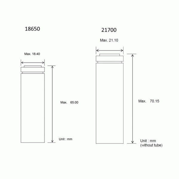 4000mAh Li-Ion Battery 21700 3C Grade Original Capacity - Image 3